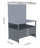 CC120-L立式看樣臺(tái)(對色燈箱)